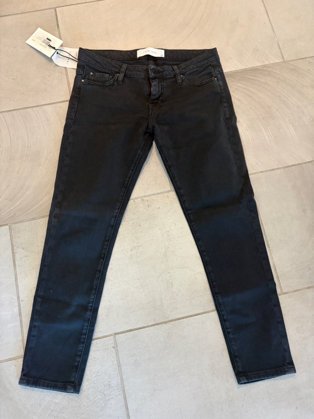 IRO Black Denim Skinny Jeans Alyson Black Stone 28